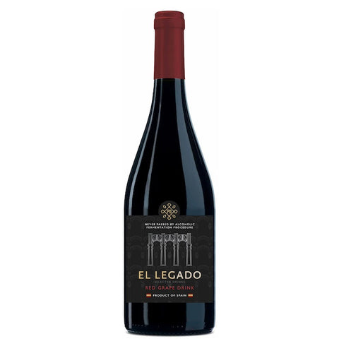 0.0% Red Grape Drink El Legado 750ml Glass Bottle