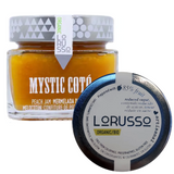 Organic Peach Jam Extra Lorusso 305g Glass Jar | Mermelada de Melocoton Ecologica Extra Lorusso 305g