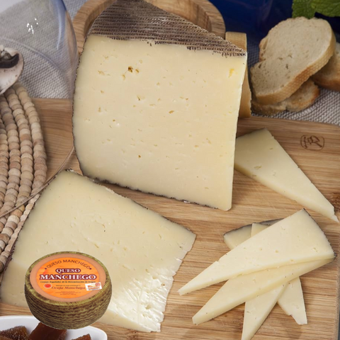 Manchego Semi Cured Sheep Cheese P.D.O | Queso  Manchego D.O.P. Semi Curado de Oveja