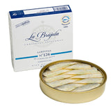 Small Sardins do Xeito in Olive Oil 20/25 pcs La Brujula 130g Tin  | Sardinillas Do Xeito en Aceite de Oliva 20/25 Pc La Brujula 130g