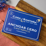 Cantabrian Anchovy Size 0  in Sunflower Oil  80g (8 fillets) | Anchoas del Cantabrico tamano 0  en Aceite de Girasol 80g  ( 8 filetes)