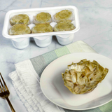 Frozen Artichoke Flower Confit Caprichos del Paladar 6 pcs x 50g Tray | Flor de Alcachofa Confitada con AOVE Congelada  6Pc x 50g - La despensa