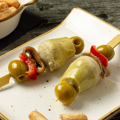 Artichoke Hearts 16/20  in Brine Pelli  290g Glass Jar | Corazones de alcachofa 16/20  Pelli 290g