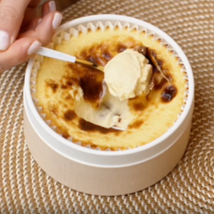 Creamy Basque-style cheesecake BasK | Cremosa Tarta de Queso al Estilo Vasco BasK