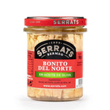 White Tuna in Olive Oil Serrats 227g Glass | Bonito del Norte en Aceite de Oliva Serrats 227g - La despensa