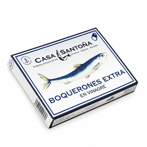 White Anchovies in Vinegar Extra — Casa Santona 100g | Boquerones en Vinagre Extra — Casa Santona 100g