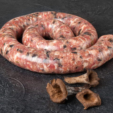 Catalan Sausage with Black Trumpets Casanovas Approx.300g | Butifarra Catalana con Trompetas de la Muerte  Casanovas Aprox.300g