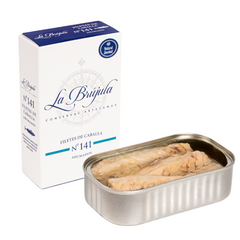 Smoked Mackerel Fillets La brujula 115g | Filetes de Caballa Ahumada La Brújula 115 g