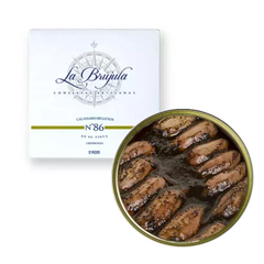 Baby squid in Ink stuffed 12 Pc. La Brújula 130g | Chipirones Rellenos en su Tinta 12 Pc. La Brújula 130 g