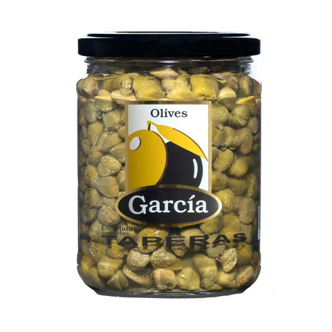 Capers Olives Garcia 445g Glass Jar   | Alcaparras  Aceitunas Garcia 430g Cristal