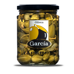 Caperberries Olives Garcia 430g Glass Jar  | Alcaparrones  Aceitunas Garcia 430 g Cristal