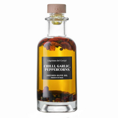 Argudell E.V. Olive Oil Infused With Chilli, Garlic And Peppers | Aceite de Oliva E.V. Argudell Infusionado con Cayena, Ajo y Pimienta