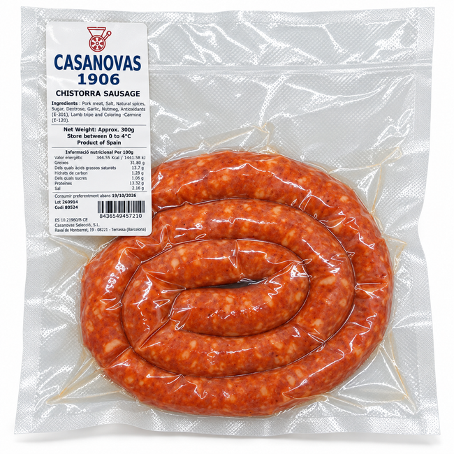 Fresh Chistorra Sausage Casanovas 300g.