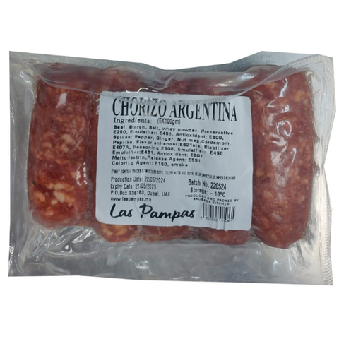 Beef Chorizo Sausage Classic (Frozen) Argentina|Chorizo Argentino de Ternera Congelado