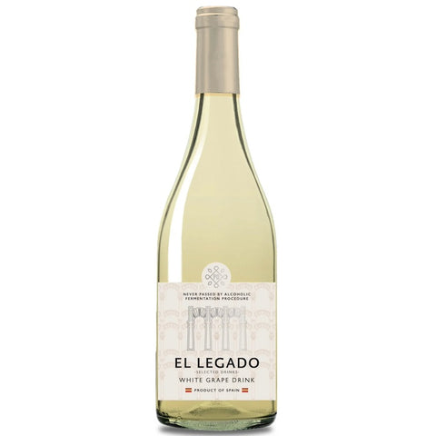 0.0% White Grape Drink El Legado 750ml Glass Bottle