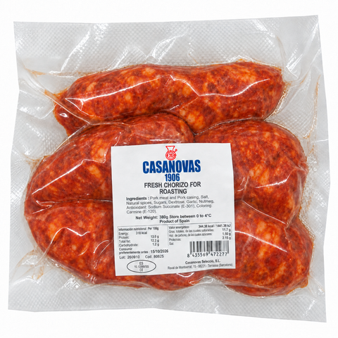 Fresh Chorizos for Roasting Casanovas 380g | Fresh Chorizo for Roasting Casanovas 380g