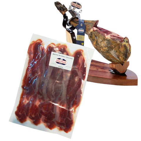 Iberian 100% Acorn Fed Ham Shoulder Julian Martin 110g aprox. | Jamon Iberico Paletilla 100% Bellota Julian Martin 110g aprox