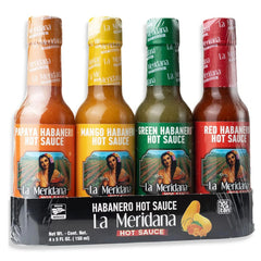 Habanero Hot Sauce Tasting Set La Meridana  | Set La Meridana  Habanero Hot Sauce
