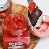 Organic Strawberry Jam Extra Lorusso 305g Glass Jar | Mermelada de Fresa Ecologica Extra Lorusso 305g