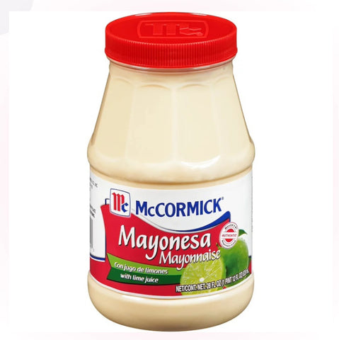 Mayonnaise with Lemon Juice McCORMICK Mexico 390g Glass Jar | Mayonesa con Jugo de Limón McCORMICK 390g