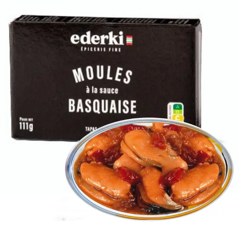 Mussels in Tomato Sauce Ederki 111g Tin | Mejillones en Salsa de Tomate Ederki 111g Tin