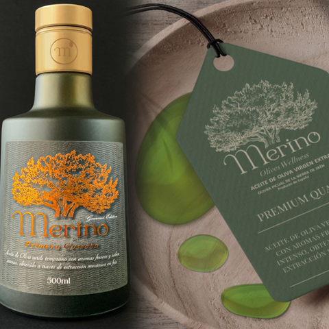 Extra Virgin Olive Oil Picual Merino Early Harvest|Aceite de Oliva Virgen Extra Picual Merino Cosecha Temprana