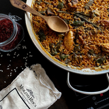 Spanish Round rice absorbs all the flavor and gives it to you.  🥰🥰 