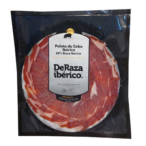 Iberico Cebo Shoulder Ham 50% Breed Hand Cut Deraza Iberico 100g   | Jamon Paletilla 50% Iberico de Cebo Cortado a Mano DeRaza 100g