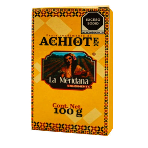 Achiote Annato Paste La Meridana 100g Box | Pasta De Achiote Annato La Meridana Caja 100g