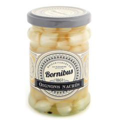 Pearly Baby Onions Bornibus 250g Glass Jar | Cebolletas en Vinagre Bornibus 250g