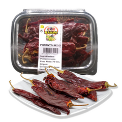 Sweet Dried Red Pepper Rajope 70g Tray | Pimiento Seco Rajope 70g