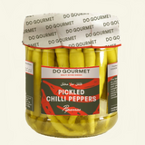 Green Chili Peppers Piparras in Vinegar Do Gourmet 300g Glass Jar | Piparras Vascas Picantes en Vinagre Do Gourmet 300g Glass Jar