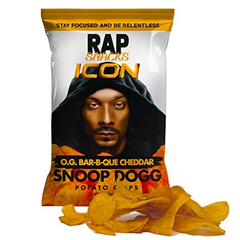 Flavored Potato Chips Cheddar BBQ Icon RAP Snacks 71g