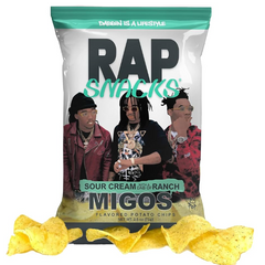 Flavored Potato Chips Sour Cream Migos RAP Snacks 71g