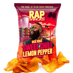 Flavored Potato Chips Sweet Chili Lemon Pepper Rick Ross RAP Snacks 71g