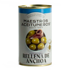 Anchovy Stuffed Olives Special Selection Maestros A. | Aceitunas Rellenas de Anchoa Seleccion Especial Maestros A.