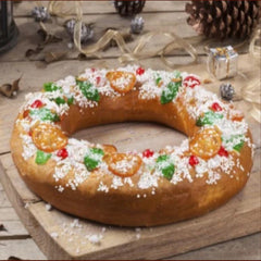 Roscon de Reyes Plain 8/10 Servings | Roscon de Reyes  Sin Relleno 8/10 Porciones