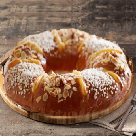 Roscon de Reyes Plain 5/6 Servings | Roscon de Reyes Sin Relleno 5 /6 Porciones