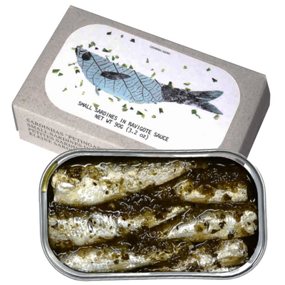 Small Sardines in Ravigote Sauce JOSE Gourmet 90g Tin