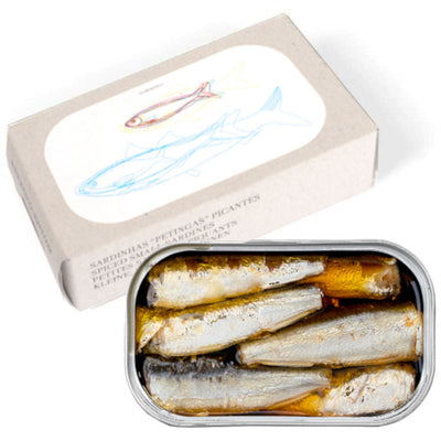 Spiced Small Sardine Petinga in Extra Virgin Olive Oil JOSE Gourmet 90g Tin