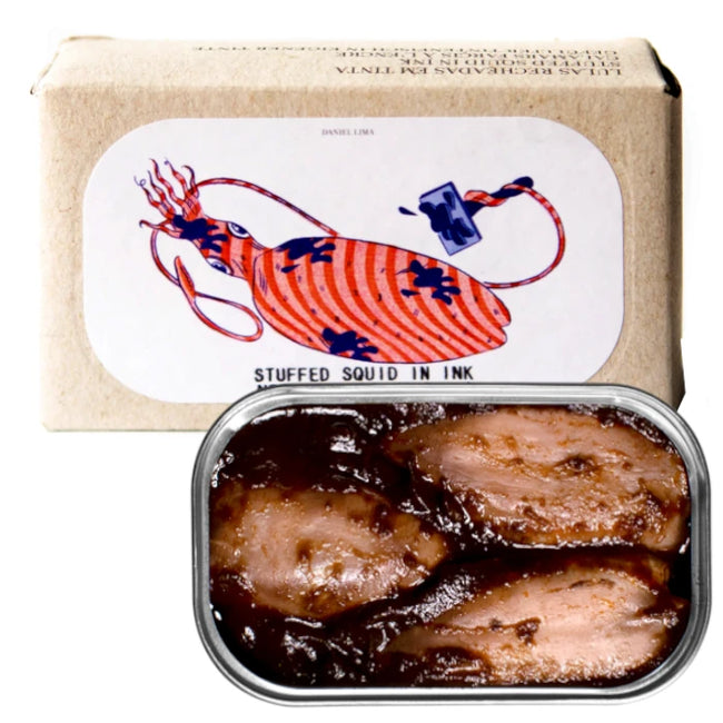 Stuffed Squid in Ink JOSE Gourmet 110g Tin