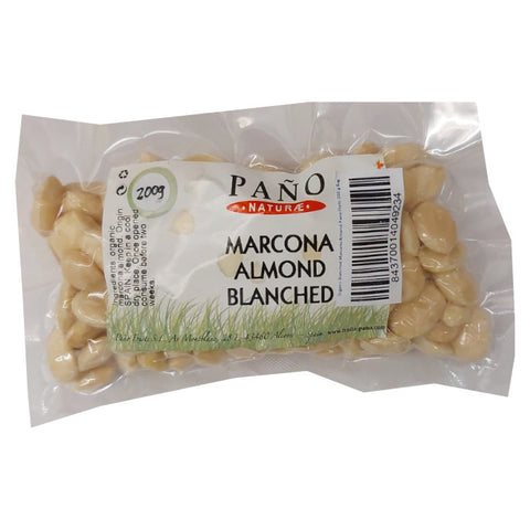 Organic Blanched Marcona Almond Pano Fruits |Almendra Marcona Repelada Cruda ECO