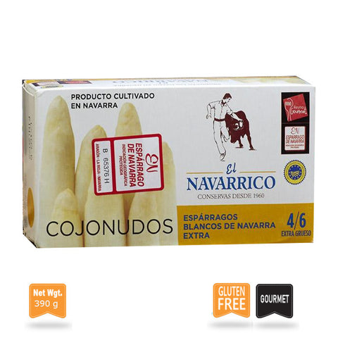 White Asparragus Navarrico 4/6 COJONUDOS | Esparragos Blancos Navarrico 4/6 COJONUDOS