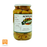 55#0323 La despensa Pitted Manzanilla Olives Anchovy Flavour  Glass 925 g - -Castaño