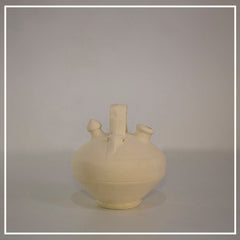 Botijo of white clay|Botijo Blanco Nevera