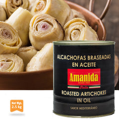 Roasted Artichokes in Sunflower Oil|Alcachofas Braseadas en Aceite de Girasol