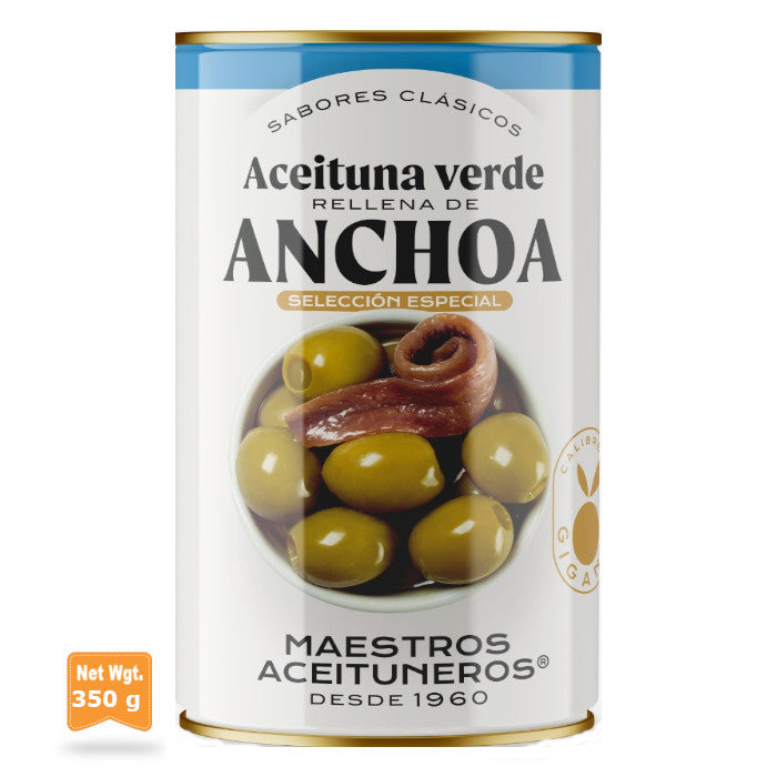 Aceitunas Rellenas de Anchoa 300grs DCOOP (12 uds) - Cooperativa Lucena