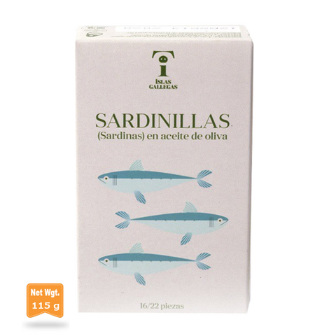 Sardines in Olive Oil 25/35 IG|Sardinillas en Aceite de Oliva 25/35 IG